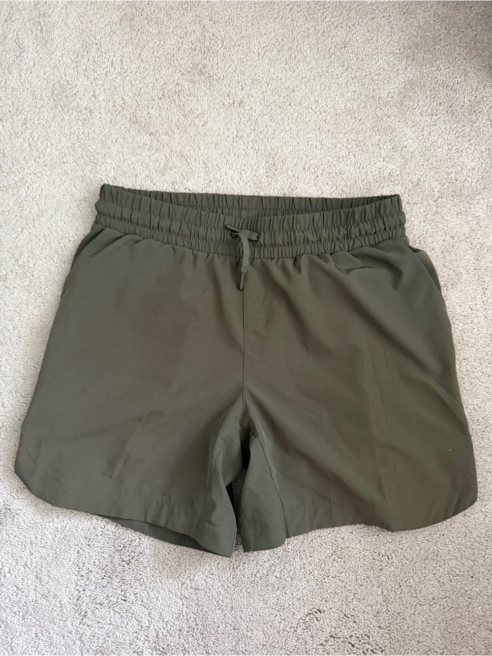 Mondetta Women's Olive Green Athletic Shorts